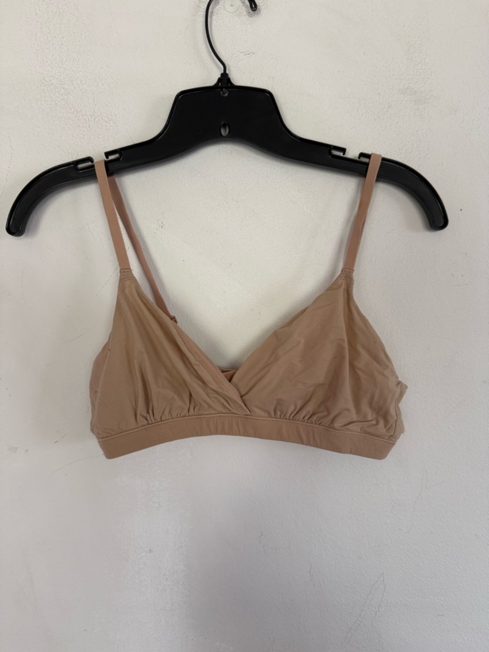 Skims Womens Fits Everybody Crossover Beige Tan Bralette, Size Medium